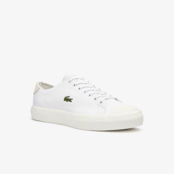 Lacoste Gripshot Leather Sneakers Pánské - Tenisky Bílé / Šedé | CZ-NNF19X